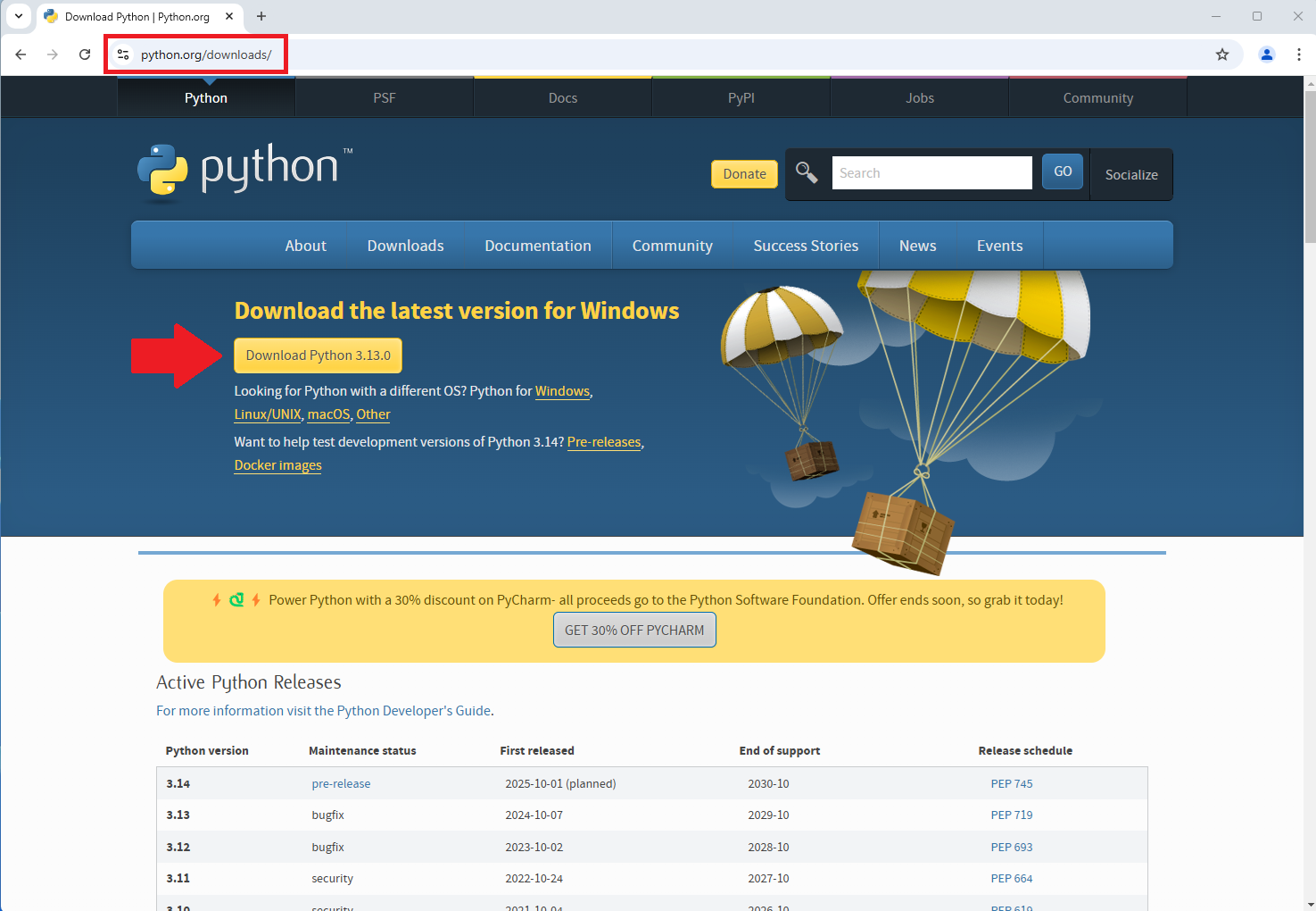 python installer download