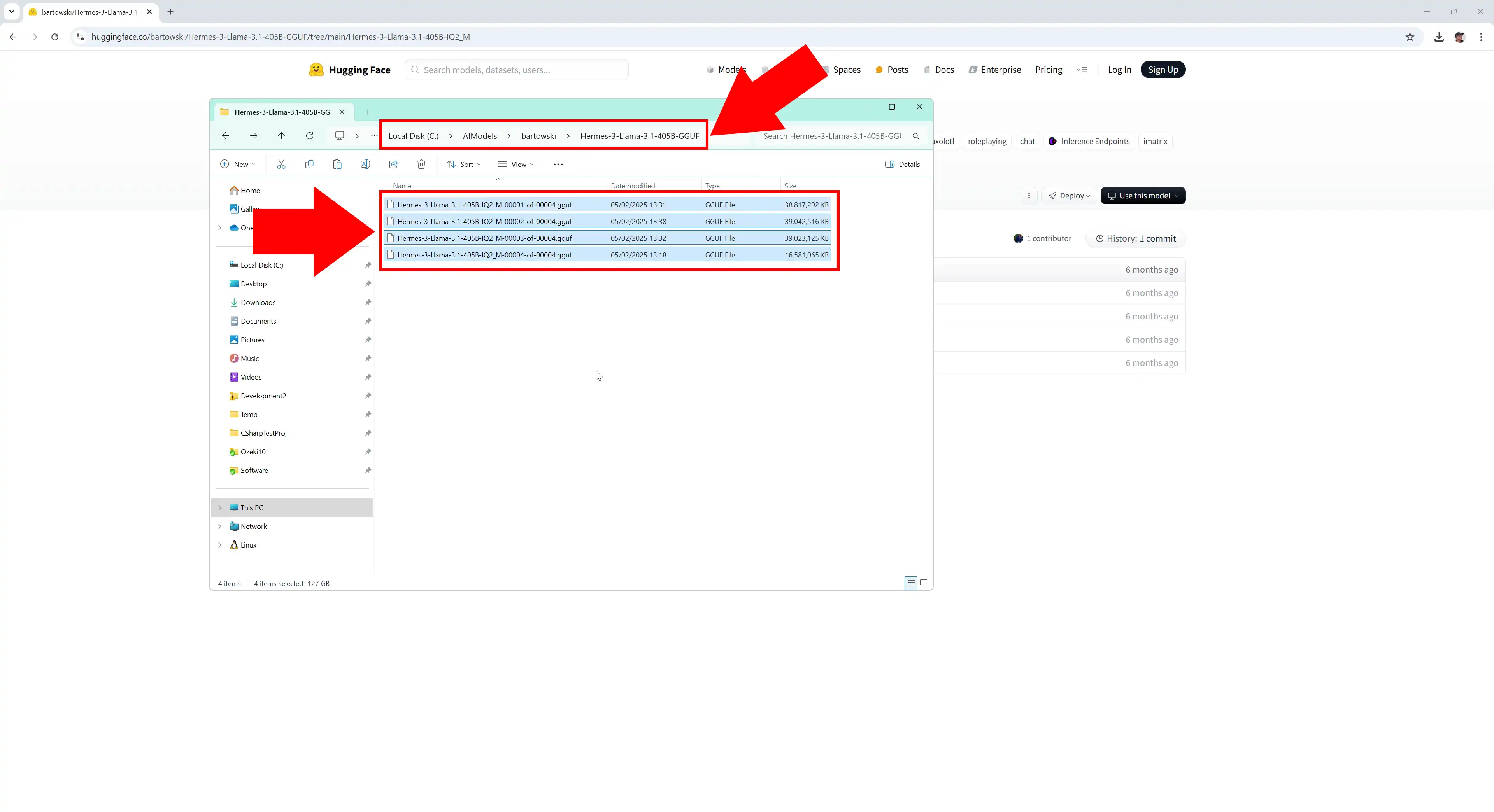 Paste model files to AIModels folder