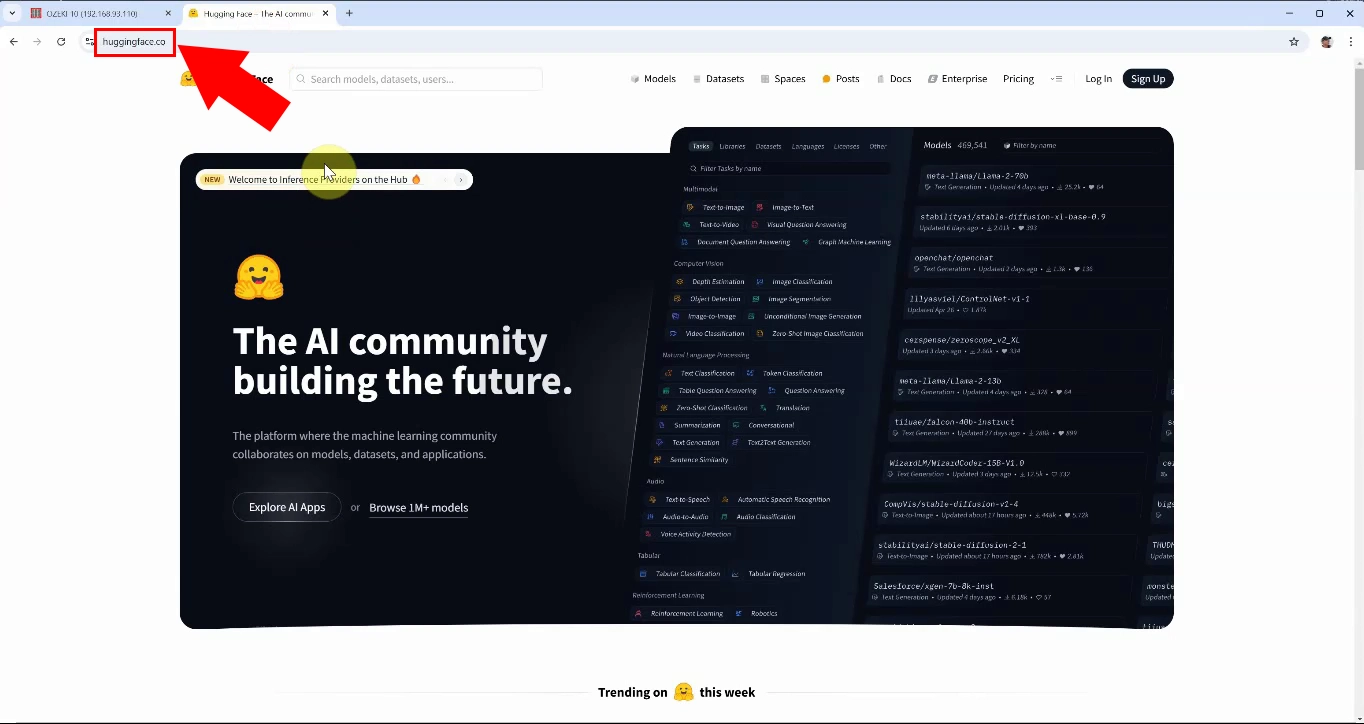 Open Huggingface.co